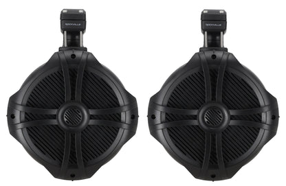 8" Tower Speakers for 14-18 Polaris RZR XP1000/900+Pods Bluetooth Player+Kit