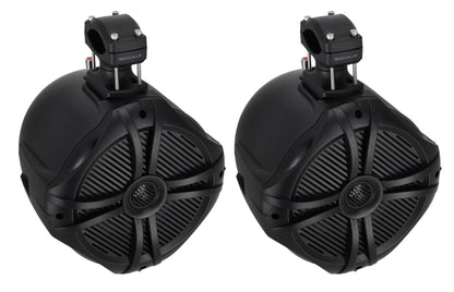 8" Tower Speakers for 14-18 Polaris RZR XP1000/900+Pods Bluetooth Player+Kit