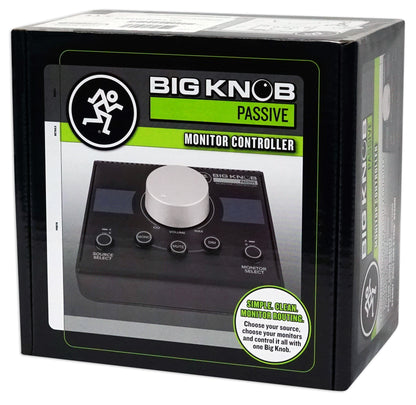 Mackie Big Knob Passive 2x2 Studio Monitor Controller+Microphone+Case+Cable