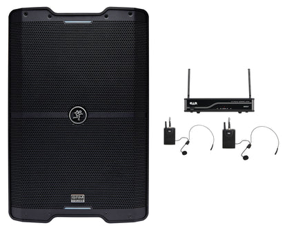 Mackie SRM210 V-Class 10” 2000w Active PA DJ Speaker, Bluetooth+CAD Dual Headset