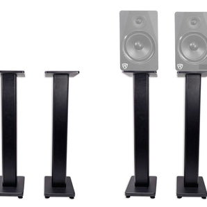 2) Rockville RHTSB 36" Inch Bookshelf Speaker Stands Surround Sound Home Theater