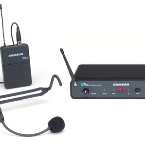 SAMSON Concert 88x 100-Channel Wireless Headset Microphone mic+Earbuds - K Band