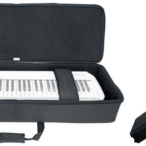 Rockville 61 Key Keyboard Case w/ Wheels+Trolley Handle For Yamaha MX61