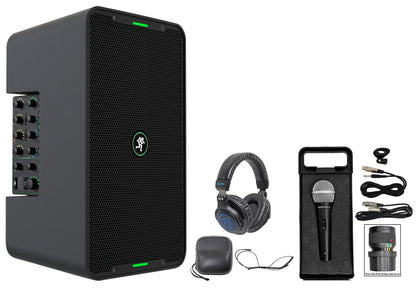 ShowBox Rechargeable 8" DJ PA Bluetooth Speaker + Mixer + Mic + Headphones