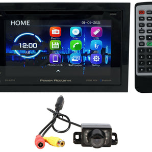 Power Acoustik PD-627B 6.2” Car Monitor DVD/CD Receiver w/Bluetooth/USB+Camera