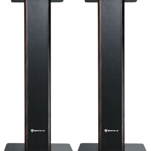 (2) Rockville 28" Wood Studio Monitor Speaker Stands For KRK ROKIT 4 G3