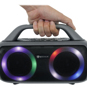 Rockville RPB50 Large and Loud Portable Bluetooth Speaker with LED+Long Battery