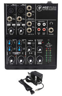 New Mackie 402VLZ4 4-channel Compact Analog Low-Noise Mixer w/ 2 ONYX Preamps