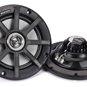 Pair KICKER 51PSC654 6.5" 120 Watt Speakers For Motorcycle/ATV/UTV 4-Ohm PSC65