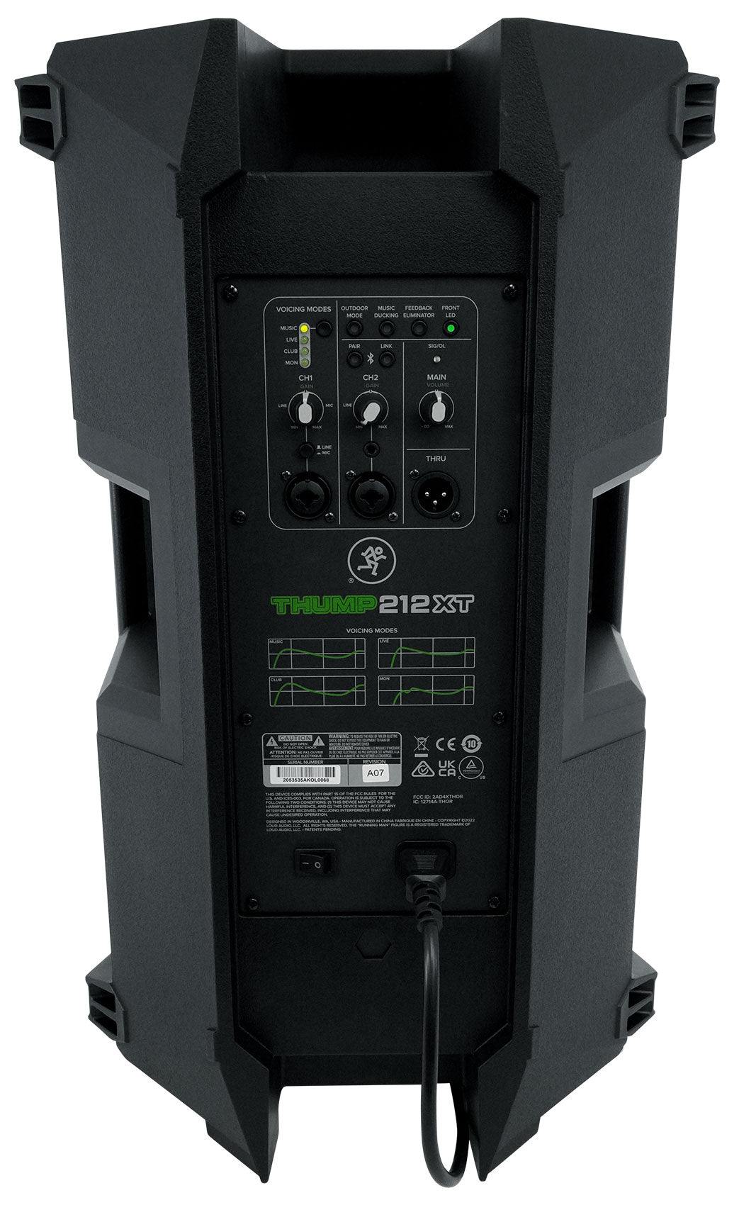 Thump212XT 1400W Powered PA Speaker with Microphone and Cable