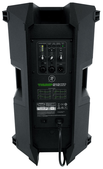 Thump212XT 1400W Powered PA Speaker with Microphone and Cable