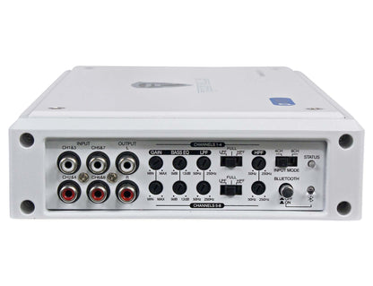 Rockville RXM8BTW 8 Channel Marine/Boat Bluetooth Amplifier+Kicker 4Zone Control