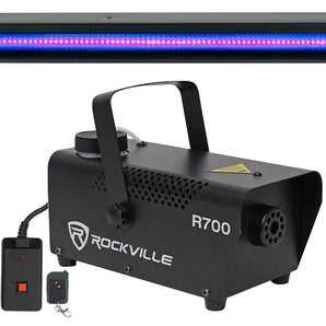 Rockville R700 Fog/Smoke Machine w/ Remote Fogger+Blacklight