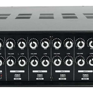 Rockville ROCK MATRIX 4 Zone 70 Volt Commercial Amplifier+Matrix Source Routing