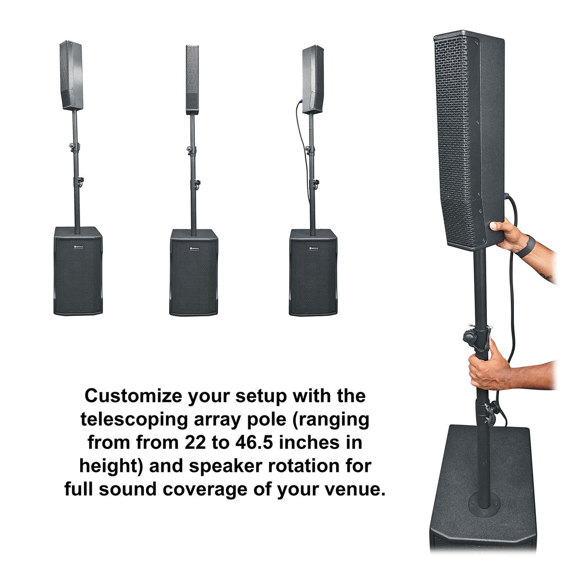 Titan Column 12 + RockMix 4 Mixer Bundle