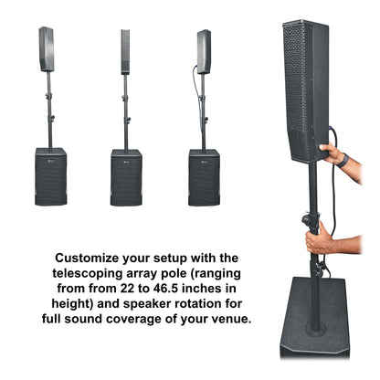 Titan Column 12 + RockMix 4 Mixer Bundle