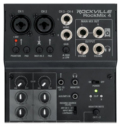 Titan Column 12 + RockMix 4 Mixer Bundle