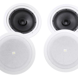 (4) JBL 8128 8" Full Range Commercial 70V/100V 6w Ceiling Speakers 4 Restaurant