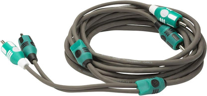 KICKER 47KMI3 KMI3 9.8 ft. 3 Meter Marine 2-Channel OFC RCA Audio Signal Cable