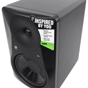 Mackie MR824 8” 85 Watt Powered Active Studio Monitor Class A/B Bi-Amped Speaker