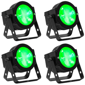 (8) American DJ Dotz Par RGBL COB DMX 16x3.5 Watt LED Par Can Wash Lights
