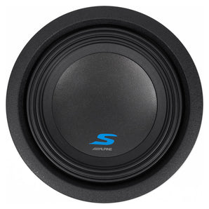 ALPINE S-W8D2 8" 900w Subwoofer+Sealed Sub Box Enclosure+Mono Amplifier+Wires