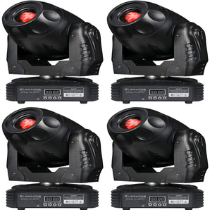 (4) American DJ Eliminator Stealth Spot 60 Watt LED DMX Moving Head Spot Lights