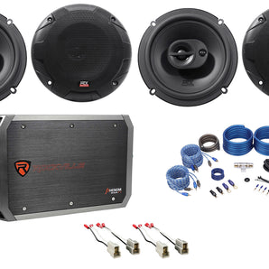 MTX 6.5" Speaker Replacement Kit+4-Ch Amp For 2002-2005 Subaru WRX