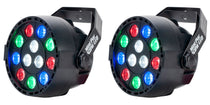 (2) Mini Par RGBW LED DMX Wash Lights