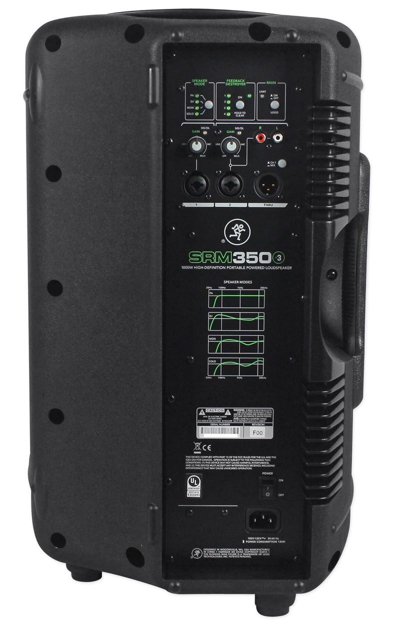 SRM350V3 1000W 10" Powered Active PA Speaker With DSP & Bluetooth