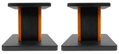 (2) HD5 5" Bluetooth Bookshelf Home Theater Speakers+Wood Stands