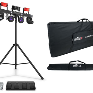 Chauvet DJ GigBAR MOVE + ILS Lighting System w/ Tripod+Footswitch+Remote+Bags.