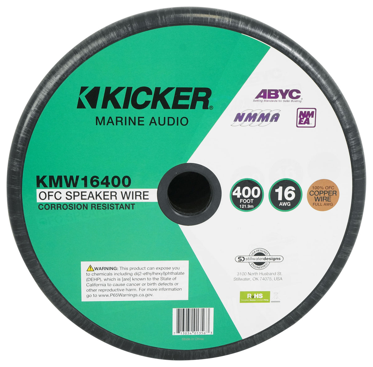 KICKER 47KMW16400 400 ft. 16 AWG Marine Speaker Wire KMW16400