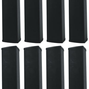 (8) Rockville WET ARRAY 5 BLACK Line Array Speakers For church/School/Auditorium
