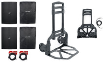 (2) A18S 1600W 18" Active DJ PA Subwoofers w/ Covers + Trolley