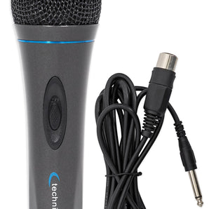 Technical Pro MK75 Karaoke DJ Wired Microphone Mic w/ 10 ft. XLR to 1/4" Cable