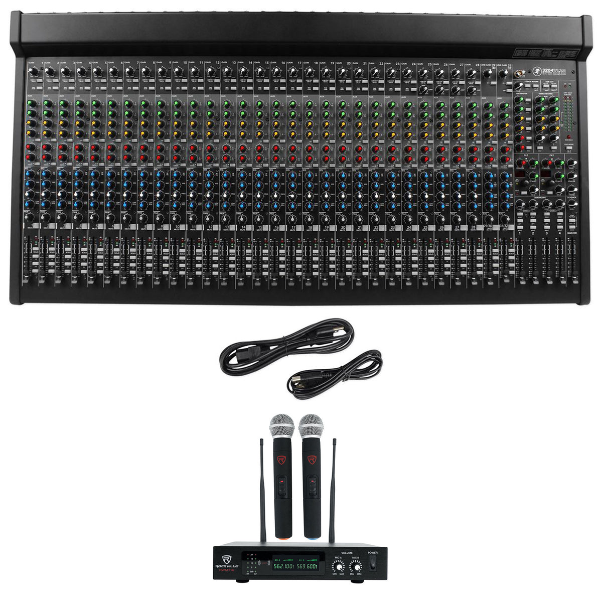 3204VLZ4 32-Channel FX Mixer & RWM71U Dual Wireless Mic System