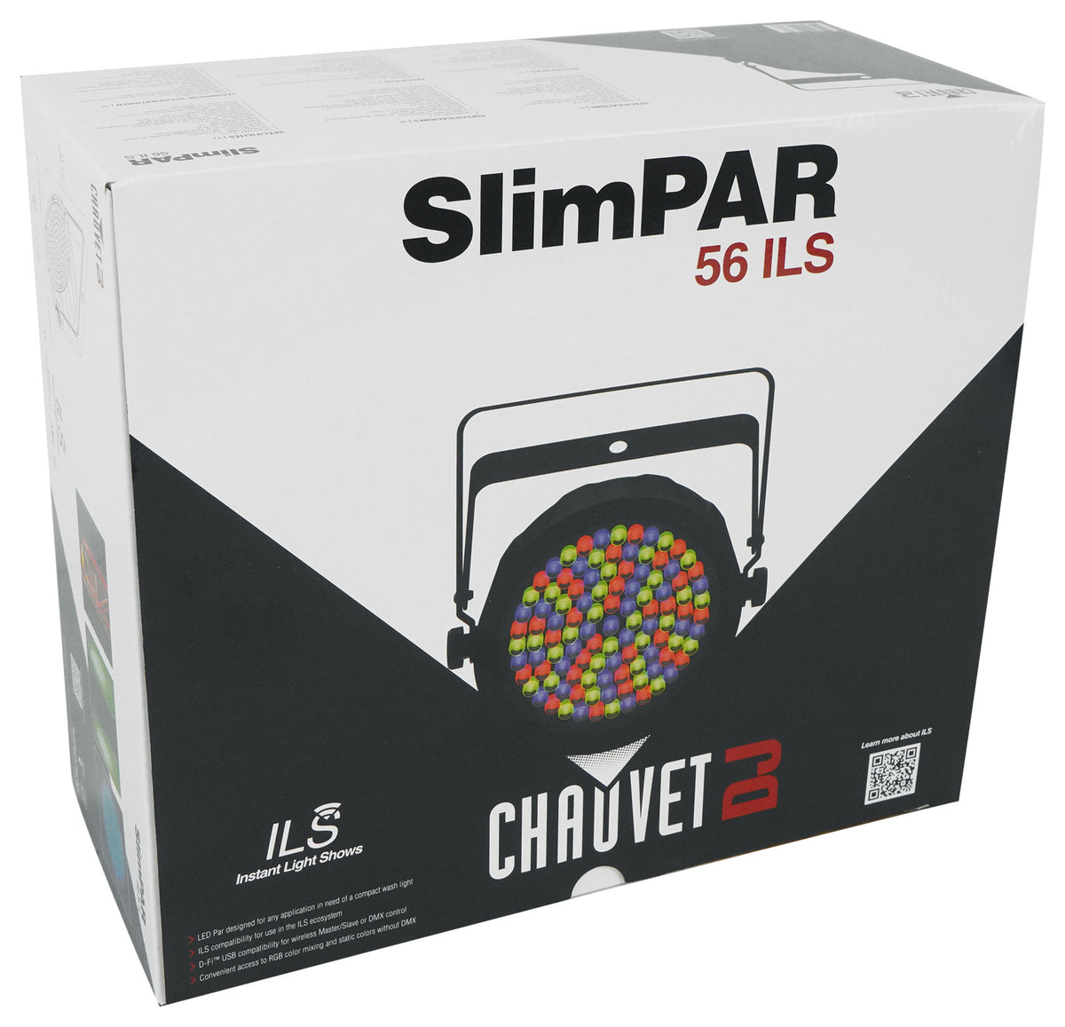 (4) SLIMPAR 56 ILS DMX RGB LED Par Wash Up-Lights