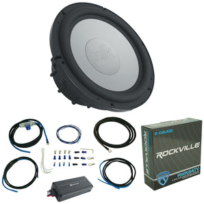 Polk Audio UMSW1000 10" Free-Air Subwoofer+Micro Powersports ATV/UTV Amplifier