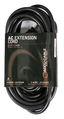 American DJ ADJ EC123-25 25 Foot 12 Gauge AC Extension Cord w/ Edison Plug