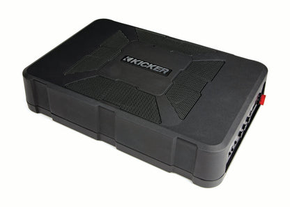 Kicker 51HS8 8" Hideaway Under-Seat Powered Car Audio Subwoofer Compact Sub HS8