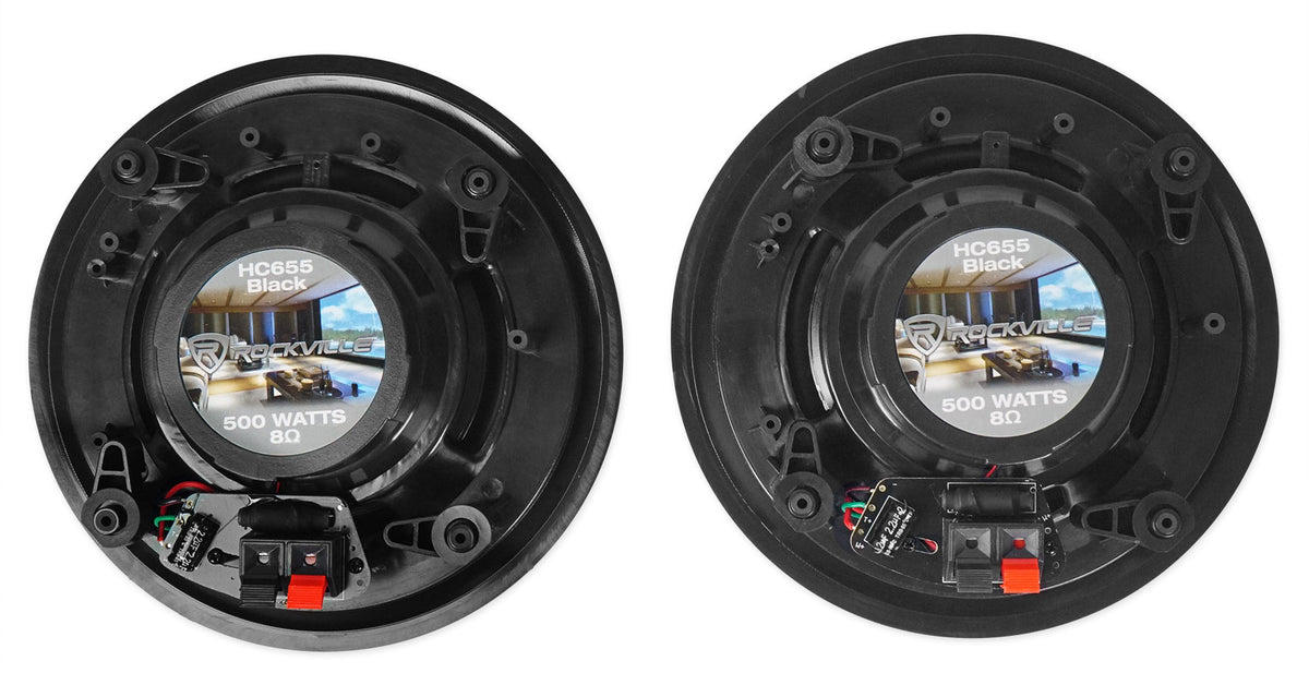 DV4000 4000W Home Theater DVD Receiver w/(4) 6.5" Black Ceiling Speakers
