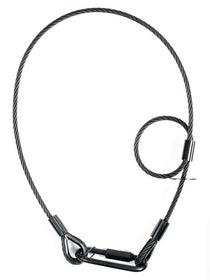 Accu-Cable SC6B 31.5" Inch Black Safety Cable Up to 155 lbs.