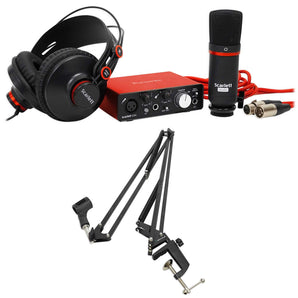 Focusrite SCARLETT SOLO STUDIO 2nd Gen USB Audio Interface+Mic+Headphones+Boom