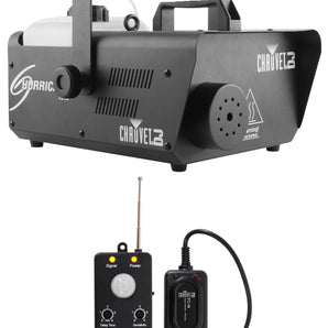 Chauvet DJ H1600 Hurricane 1600 DMX Fog Machine+Remote+Transmitter Motion Sensor