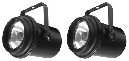 (2) PL1000EL Compact Pinspot Par Lights