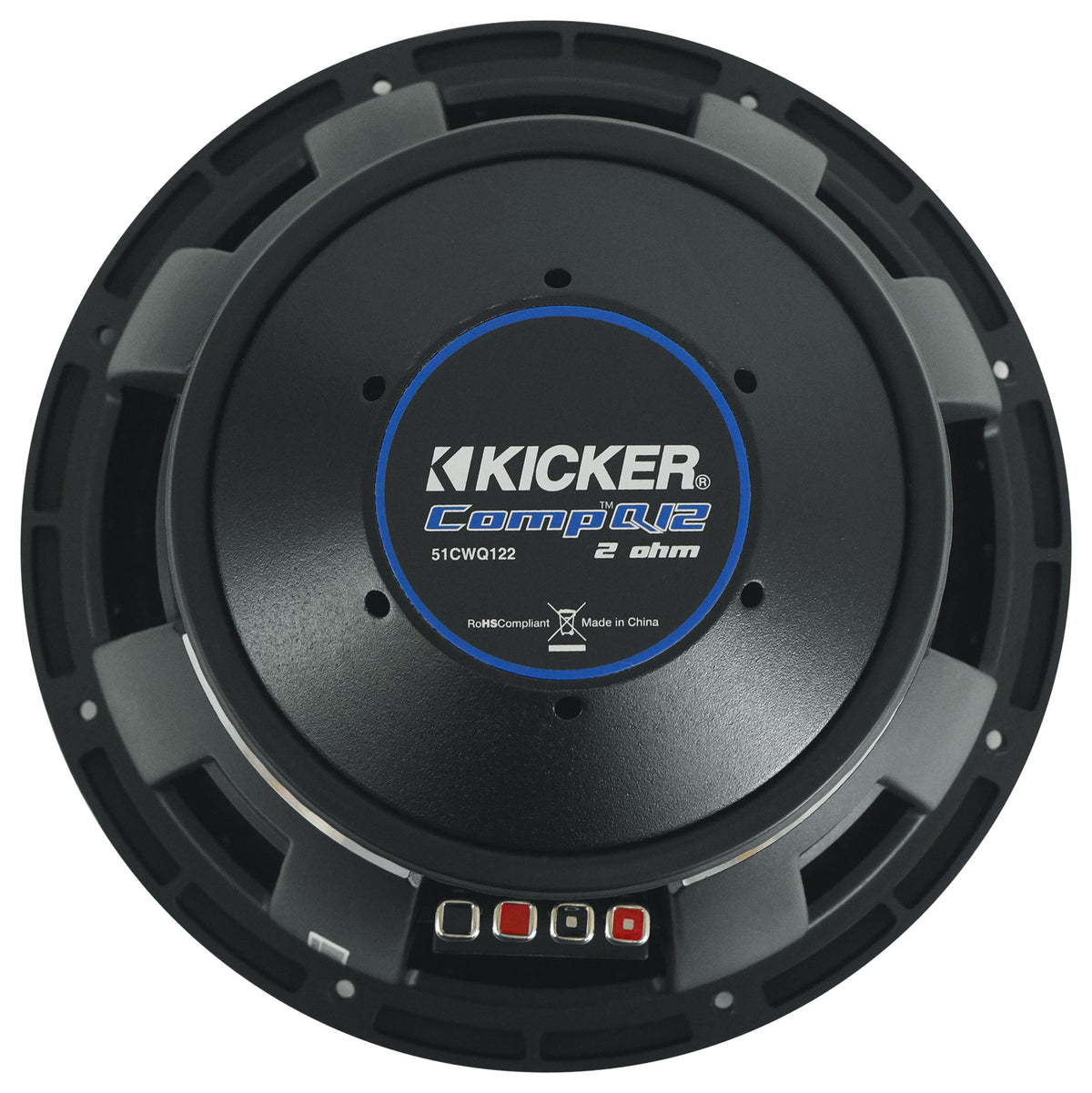 Kicker 51CWQ122 COMP Q 12" 1000 Watt Car Stereo Subwoofer DVC 2 Ohm Sub CWQ122