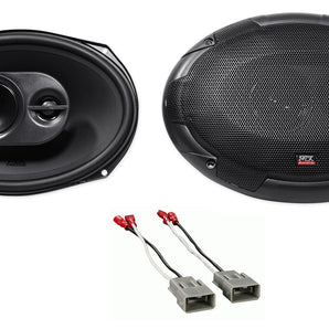 240W 6x9" MTX Rear Deck Speaker Replacement Kit For 2009-2014 Acura TL