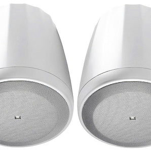 2) JBL Control 65P/T-WH White 5.25" 70v Commercial Pendant Speakers 4 Restaurant