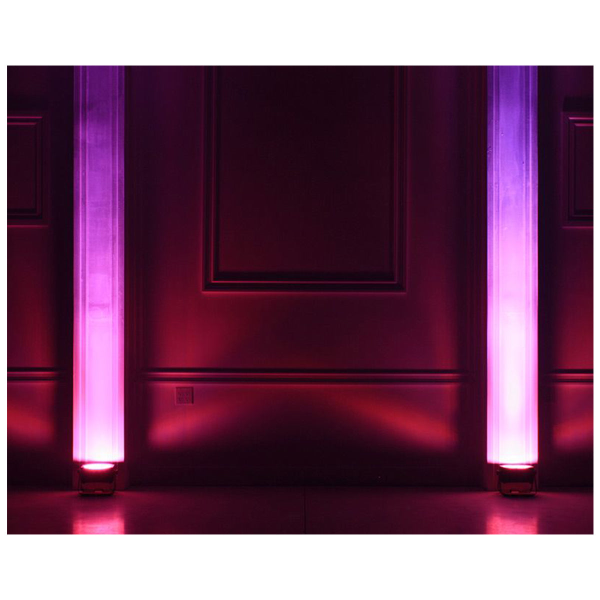 (2) Mega Go Par 64E LED Par Lights, Remote & DMX Cables Bundle